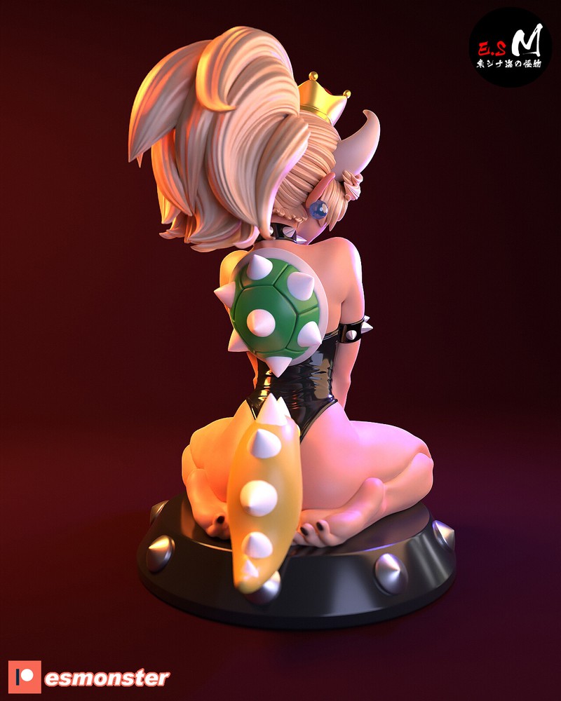 Bowsette 3D Printed Kit Unpainted/Unassembled