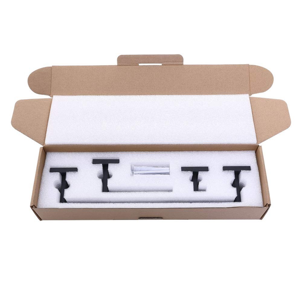 3-Piece Bathroom Hardware Set Matte Black Wall Mounted Bathroom Accessory Set...