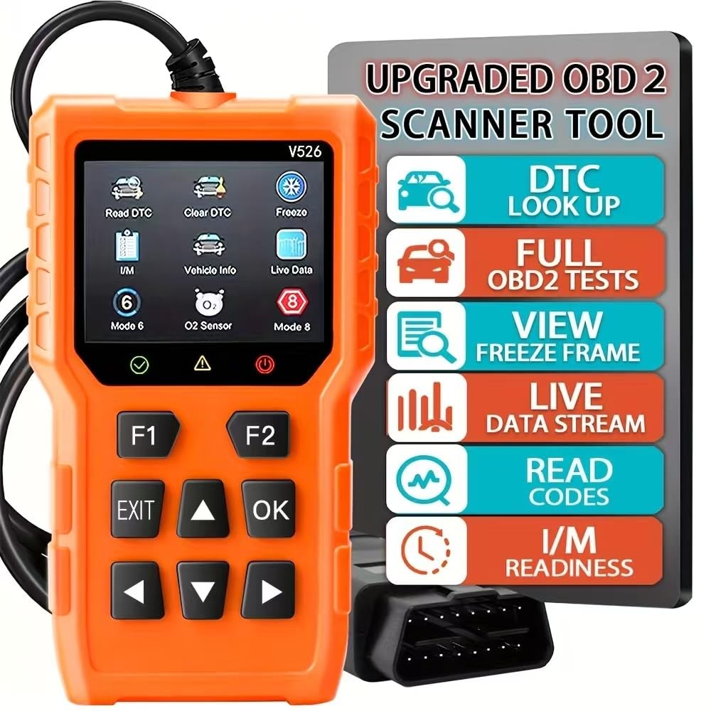 V526 OBD2 Scanner Diagnostic Tool Engine Light Fault Code Reader Since 1996
