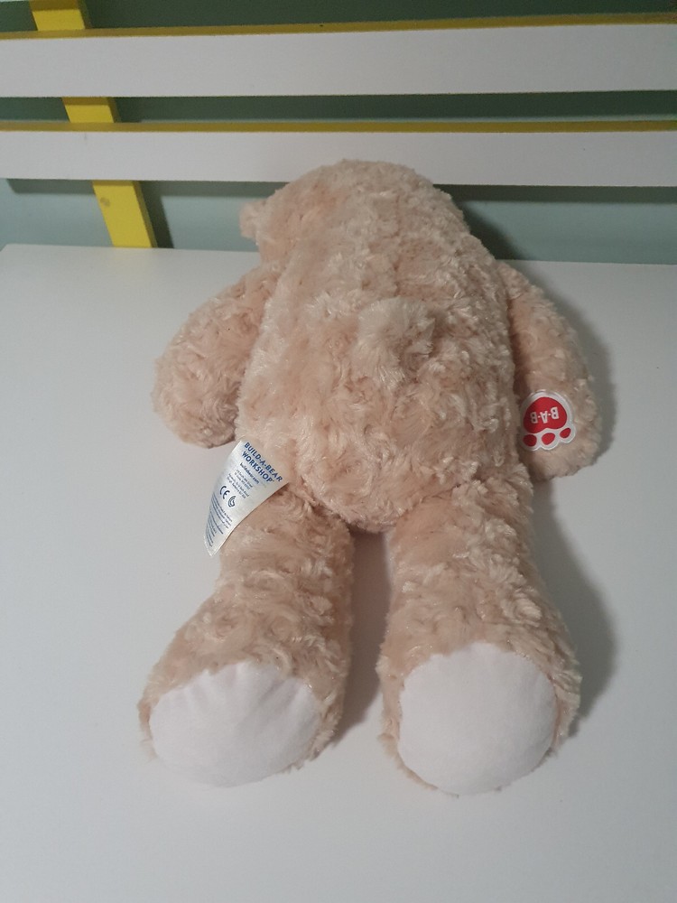BUILD A BEAR BROWN BUTTON EYES 40CM CURLY MOUTH 2020