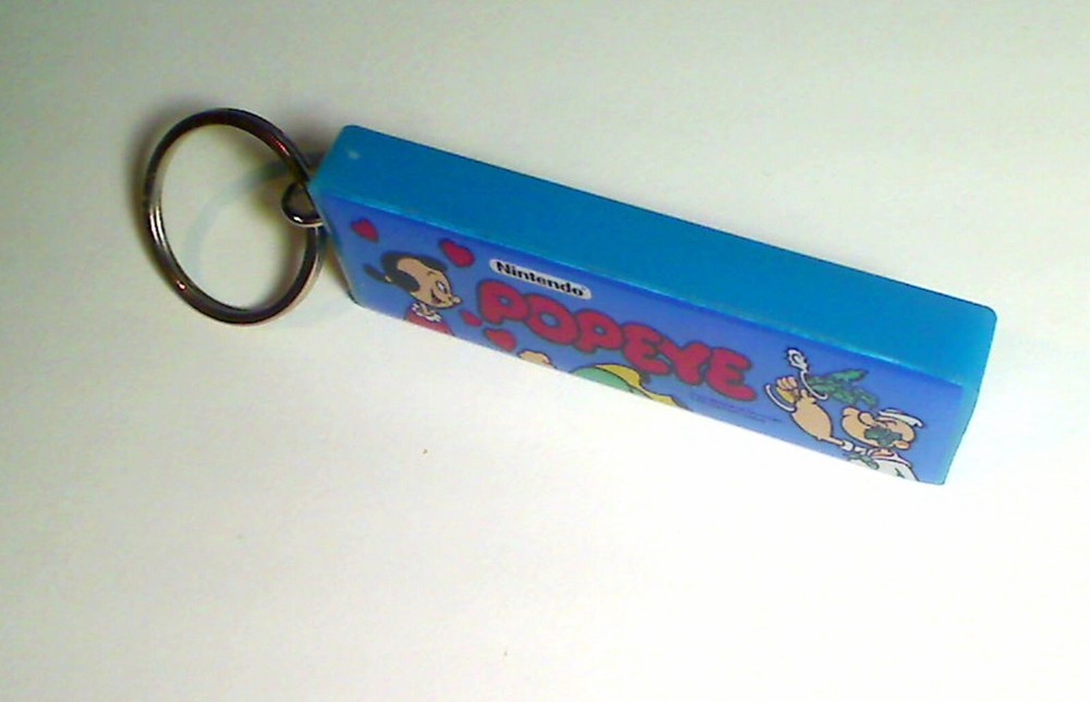 Popeye Arcade Marquee Coin Door accessory Keychain