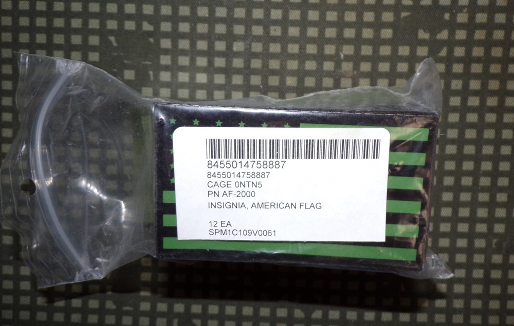 Original USAF Issue IR-reflective Subdued American Flag Patch 2000s