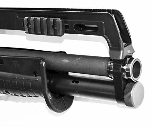 Trinity 12 gauge shell holder with base rail mount for Keltec KS7 shotgun pump.