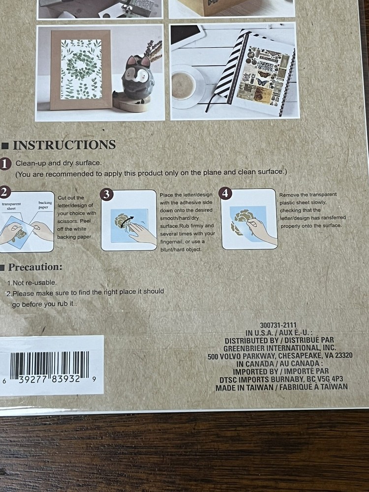 Rub On Transfers Pineapple By Crafters Square
