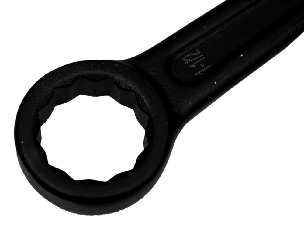 JRSDRIVE Striking Wrench 2-3/4 inch 12-Point Flat Strike Slogging Ring Spanner