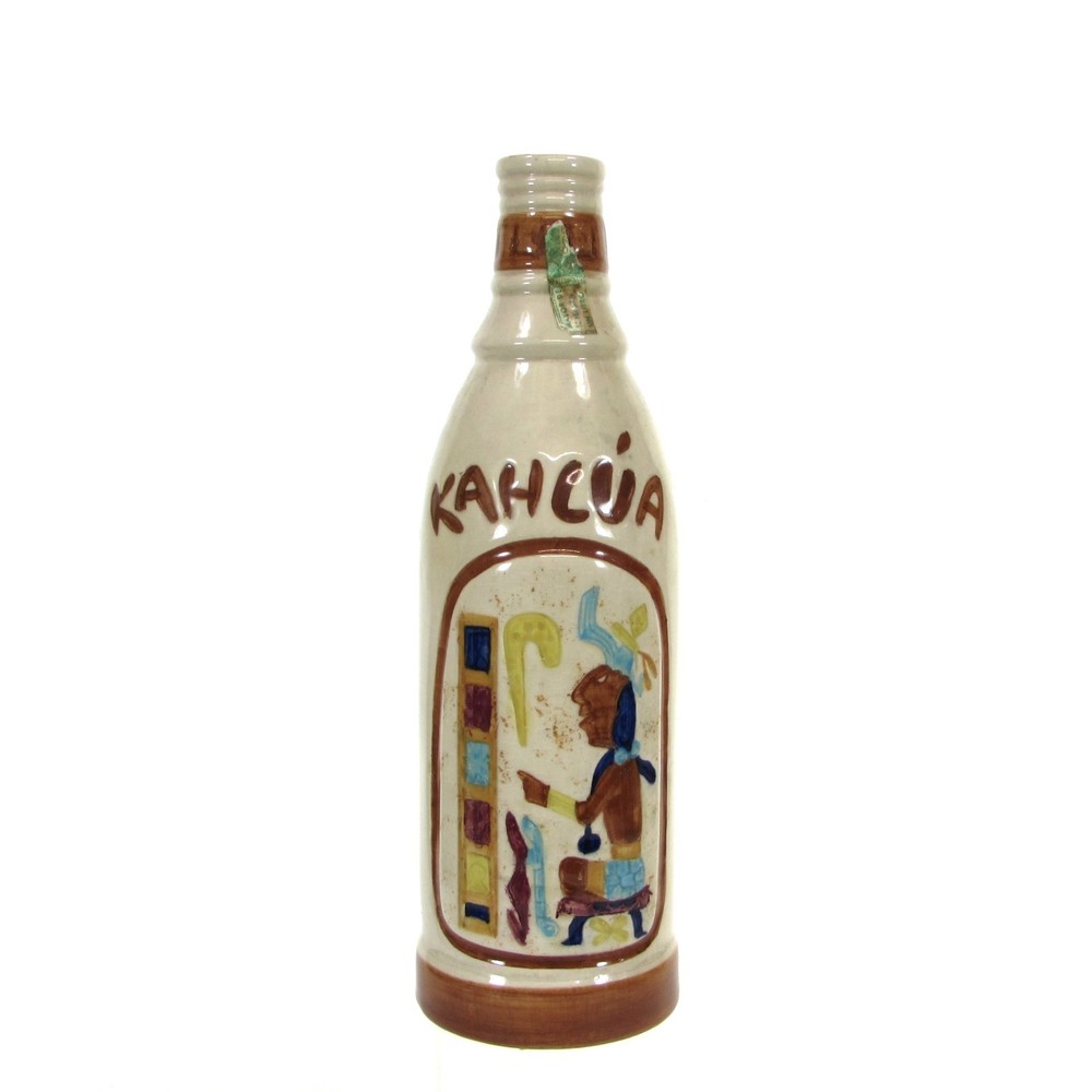Vintage Luxo Lier Mexico KAHLUA - AZTEC 250ml Bottle EMPTY