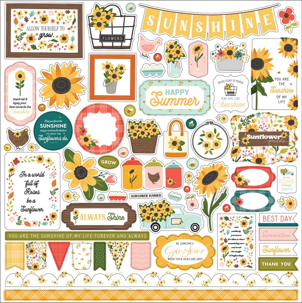 Sunflower Summer Carta Bella Collection Kit