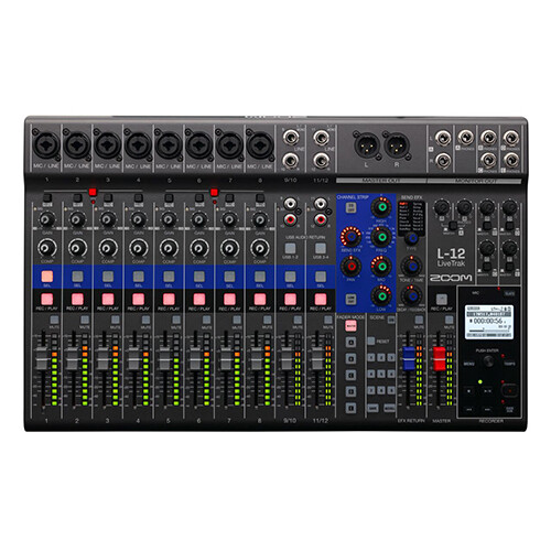 Zoom LiveTrak L-12 - 12-Channel Digital Mixer & Multitrack Recorder