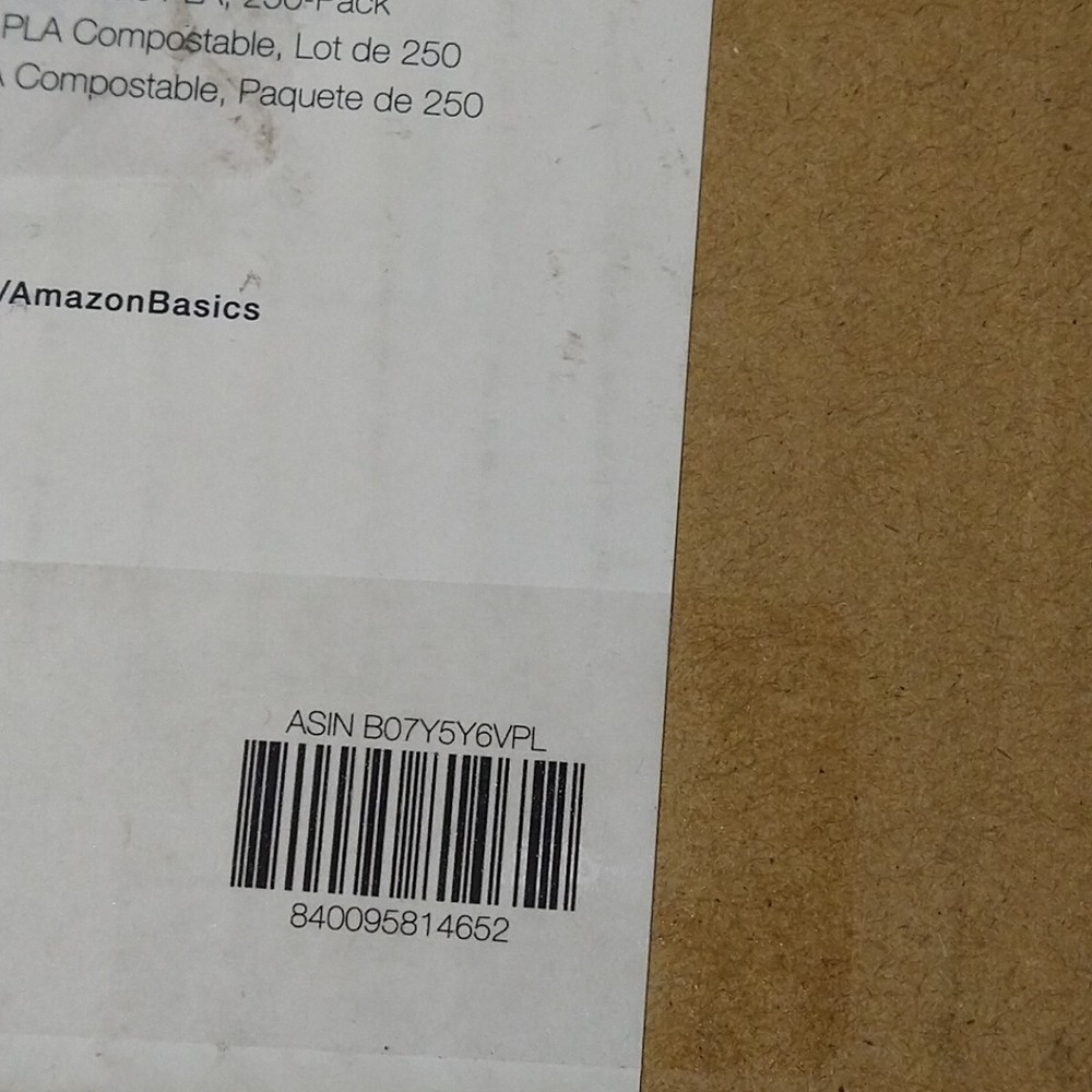 Amazon Basics Compostable Knives, Pack of 250, White Plastic Knife