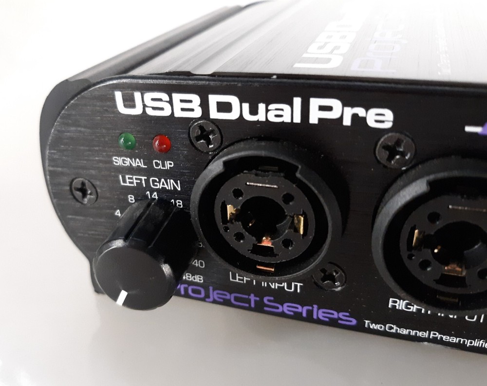 ART USB Dual Pre Project Series 2-Channel Mic PreAmp Computer Interface NO AC