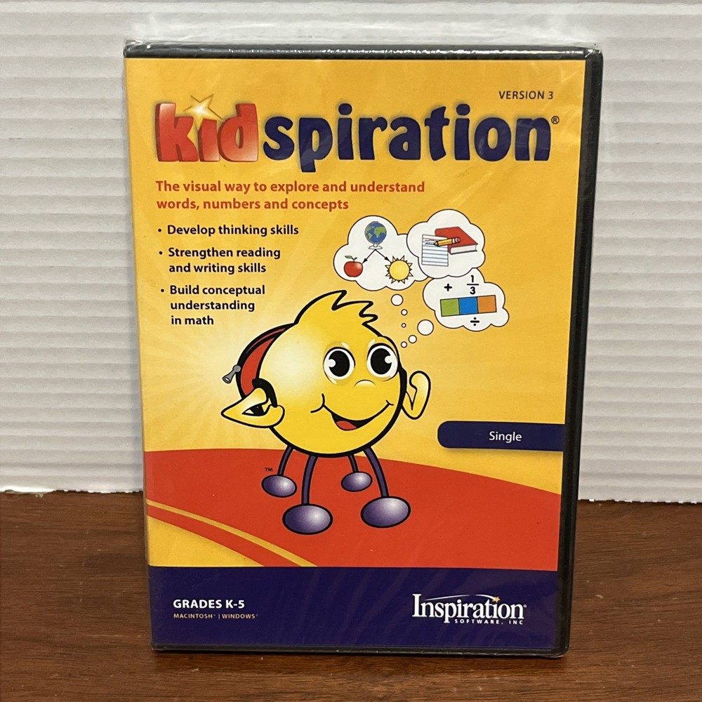 Kidspiration 3.0 for PC/Mac Inspiration Visual Learner Curriculum New - Single