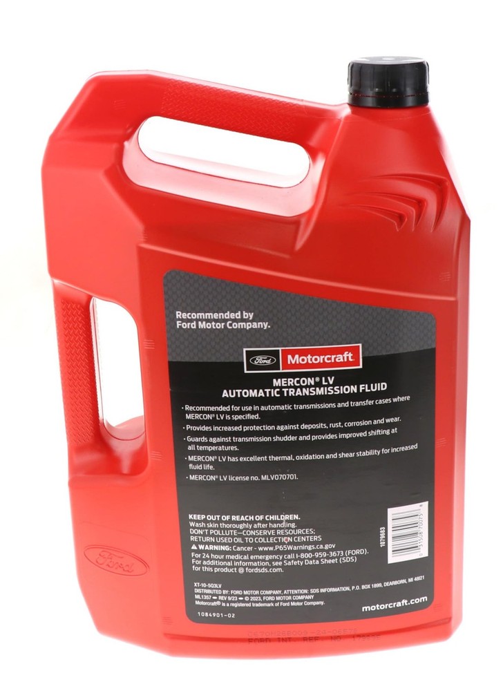MERCON LV Automatic Transmission Fluid 5 Quart Jug for Select Vehicles