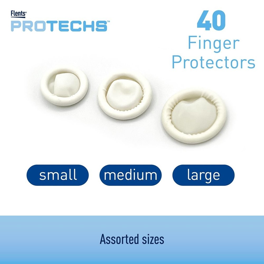 Protechs 40 Count Finger Protectors & Toe Cots - Ultimate Wound Care Solution