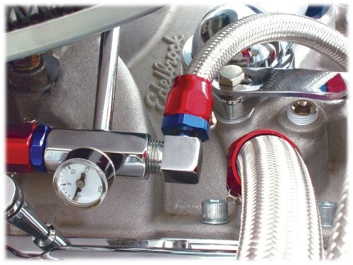 Performance 5946 Chrome 90 Degree Fuel Fitting