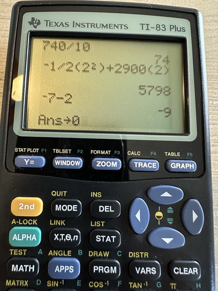 Vintage Calculator Texas Instruments TI-83 Plus Graphical tested & working