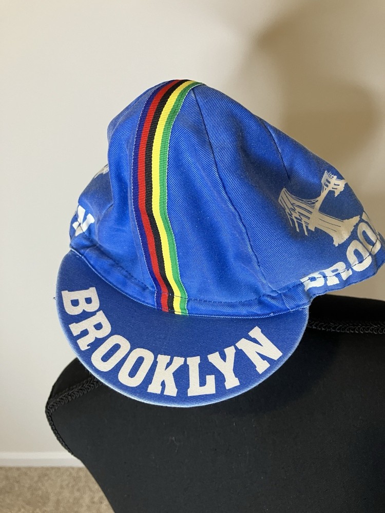 Blue Brooklyn Bike Cap