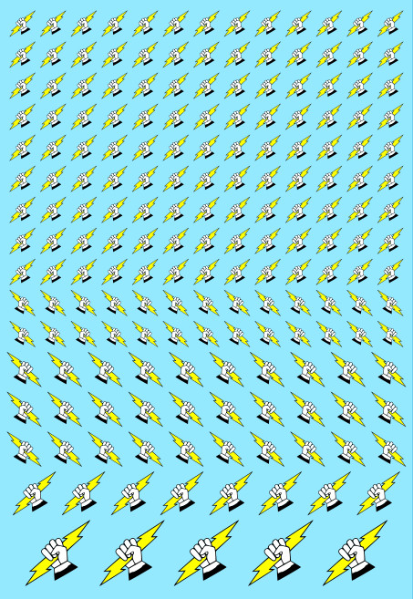 A6 - Lightning Fists 1 Transfer Sheet