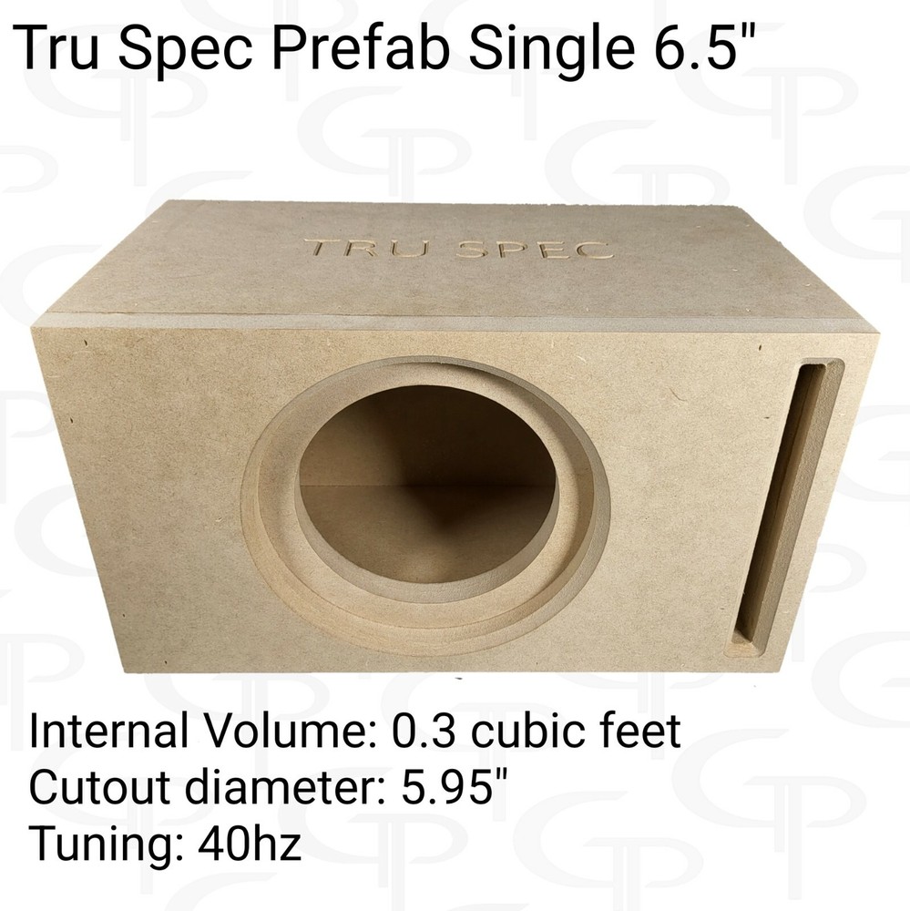 TRU SPEC Prefab Single 6.5" Subwoofer Enclosure Sub Box