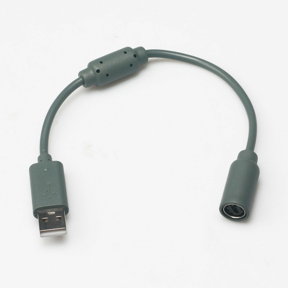 For Xbox 360 PC Wired Controller 2x USB Breakaway Dongle Cable Cord Adapter