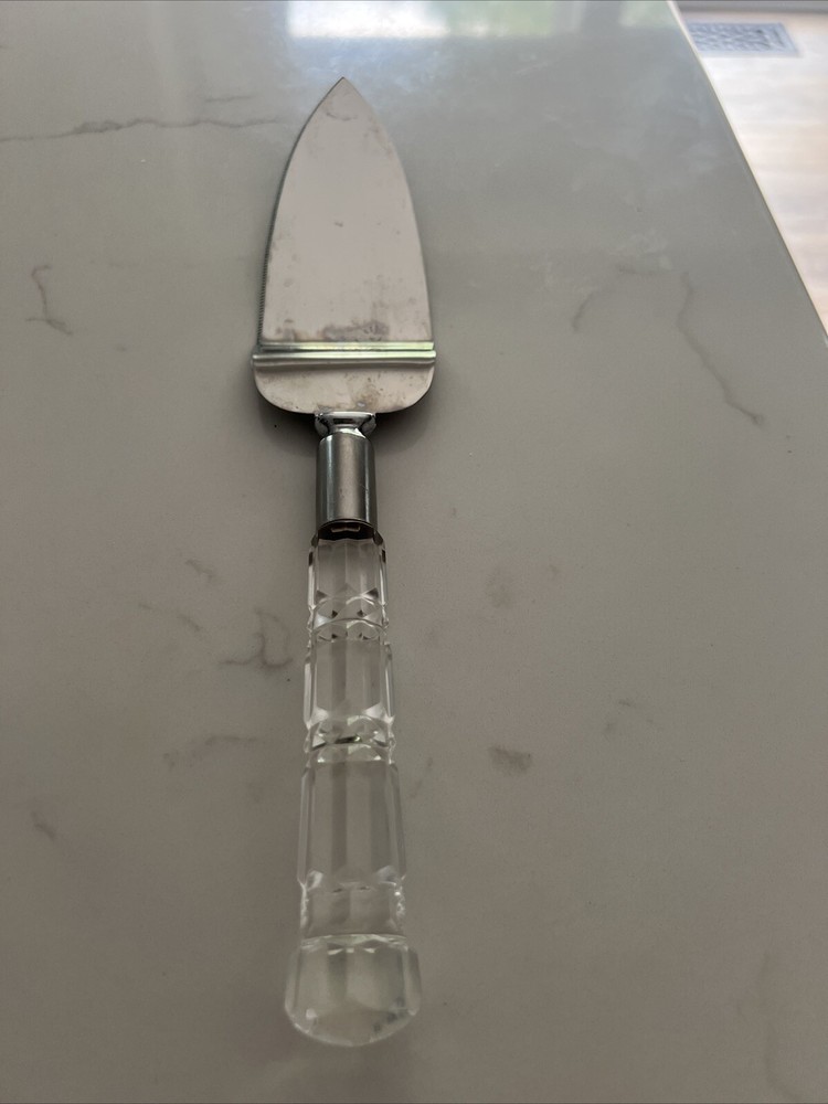 Mirage Cake Cutter Server Acrylic Handle Stainless Steel Blade