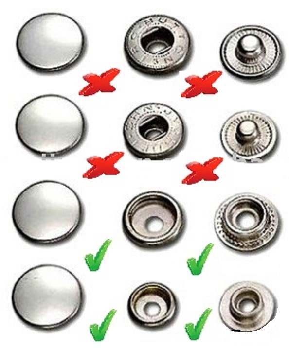 Vest Extender Extension Single Row Chain Biker MC Jacket Motorcycle Snap-4pc