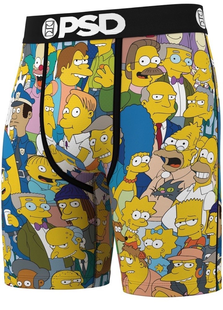 PSD SIMPSONS 3 Pack Multicolor Boxer Briefs Mens