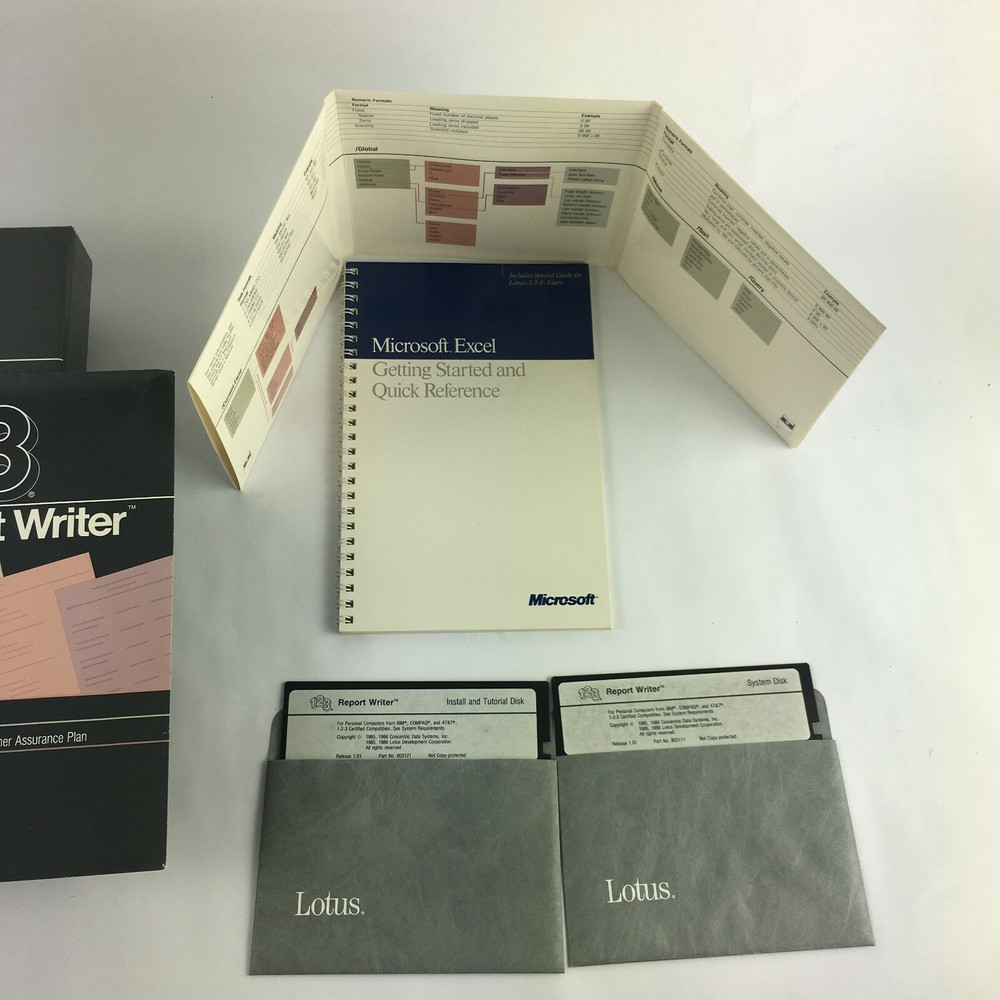 123 Report Writer Disks Quick Reference Customer Assurance Plan Lotus