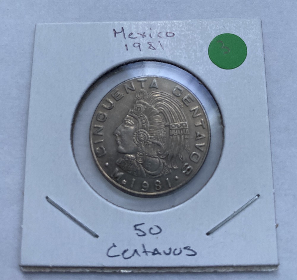 1981 Mexico 50 Cent Coin B13
