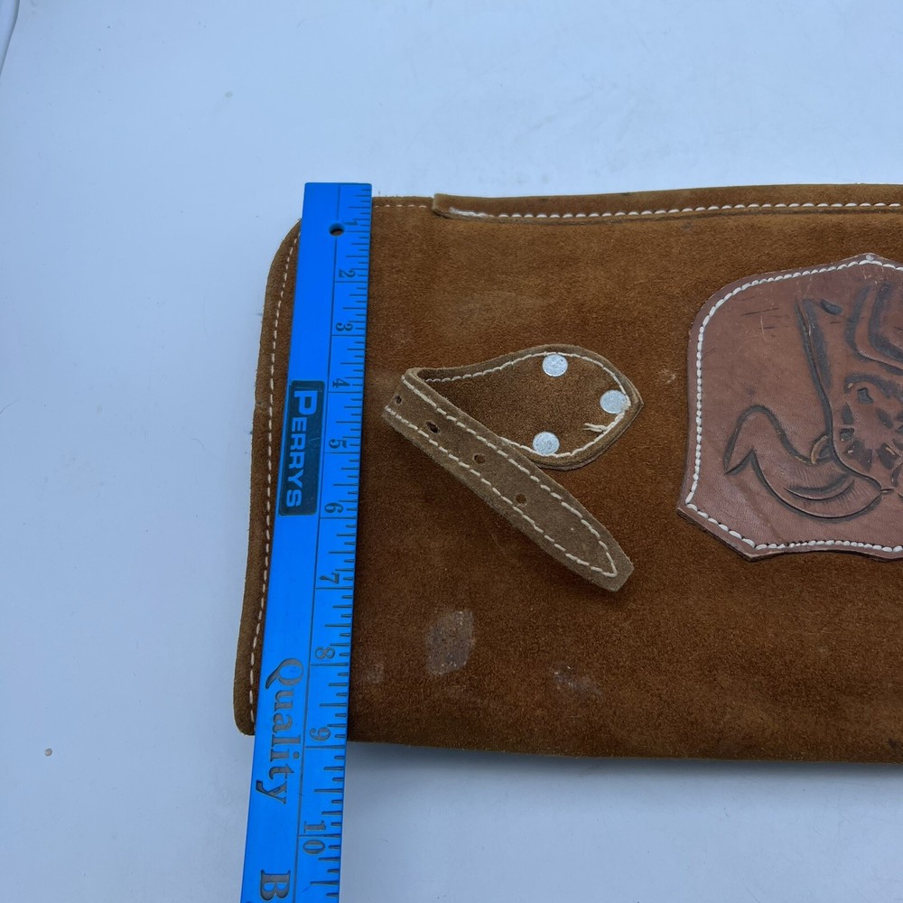 Hand Tooled Leather Side Arrow Quiver Ram Head