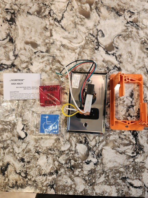 Securitron Assa Abloy EEB2 Emergency Exit Button w/30-Sec Timer NEW Open Box