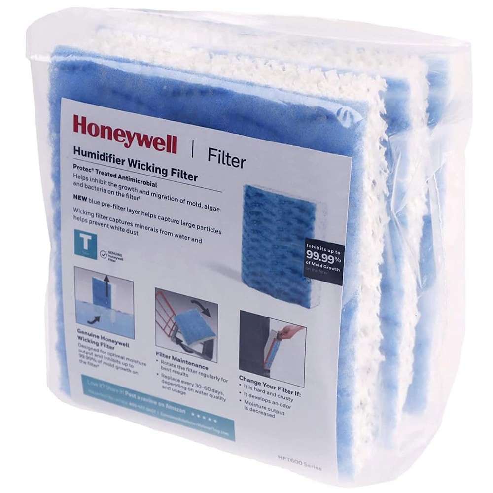 Honeywell Replacement Wicking Filter T (3-Pack) - White