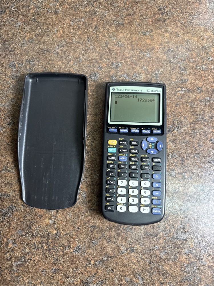 TI-83 Plus Texas Instruments Graphing Calculator Tested & Working!