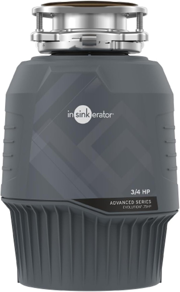 InSinkerator - Evolution Series 3/4 HP Continuous Feed Garbage Disposer Gray