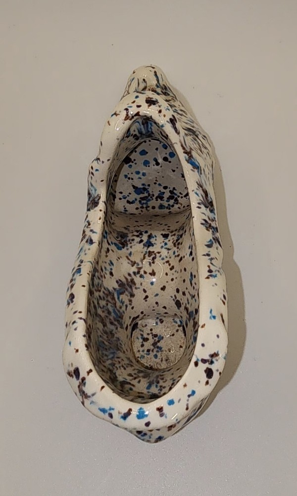 Victorian Ceramic Speckle Splatter Paint Shoe