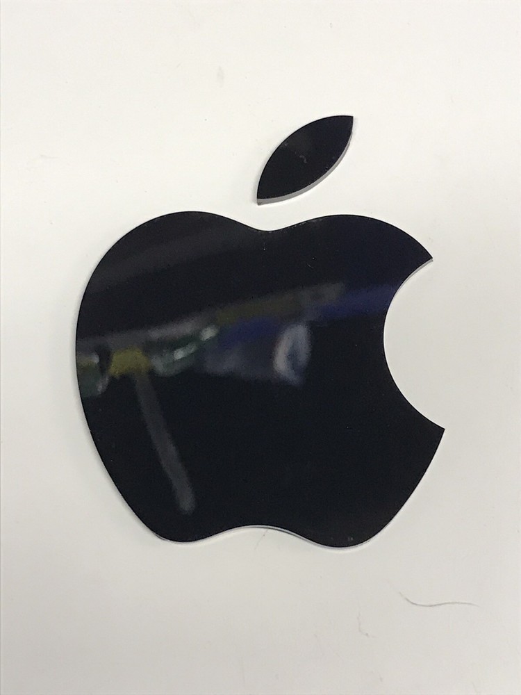 Apple Tablet Rear Black Emblem Turned Into Sticker.
