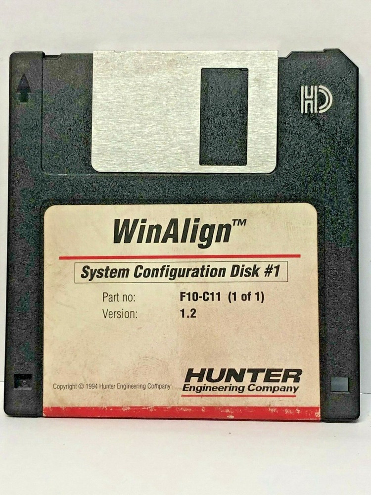 Hunter F10-C11 WinAlign Alignment Floppy Disk Software P-71