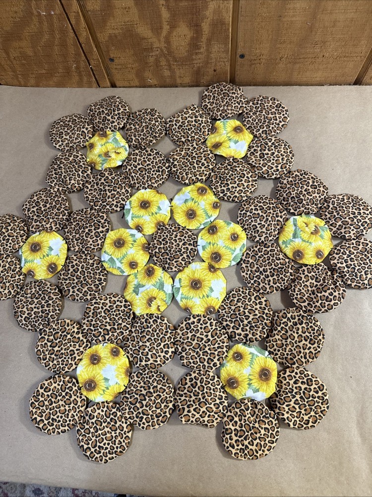 Handmade 24” Yo-Yo Patch Table Mat