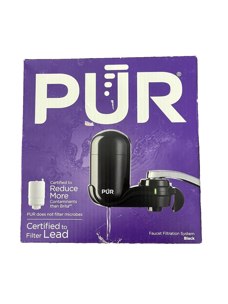 NEW - PUR FM2000B Water Faucet Filtration System, Black FM2000B
