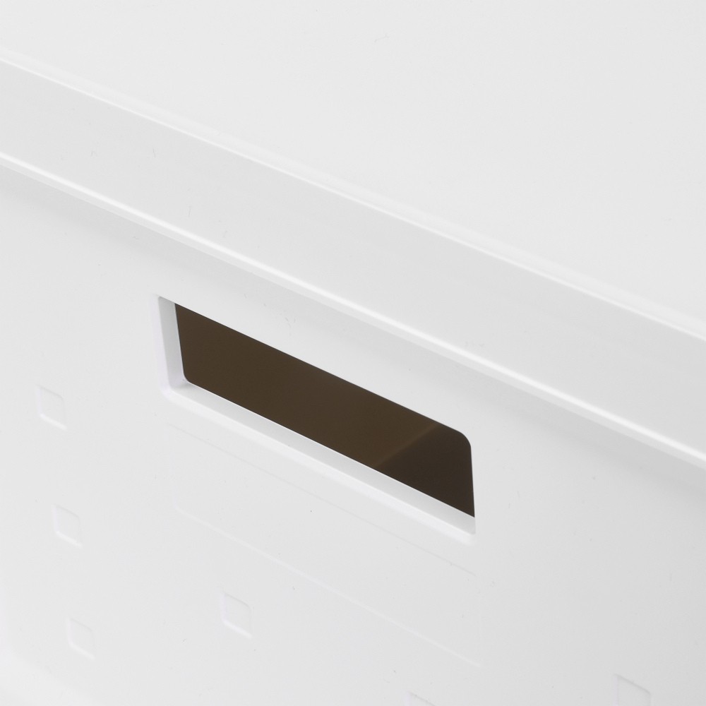 Set of 2 Stackable Rolling Storage File Boxes,Portable Office/Home Organizer