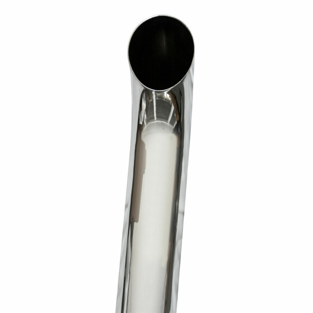 BOZZ Stack Pipe 4" × 60" Od Chrome Curved