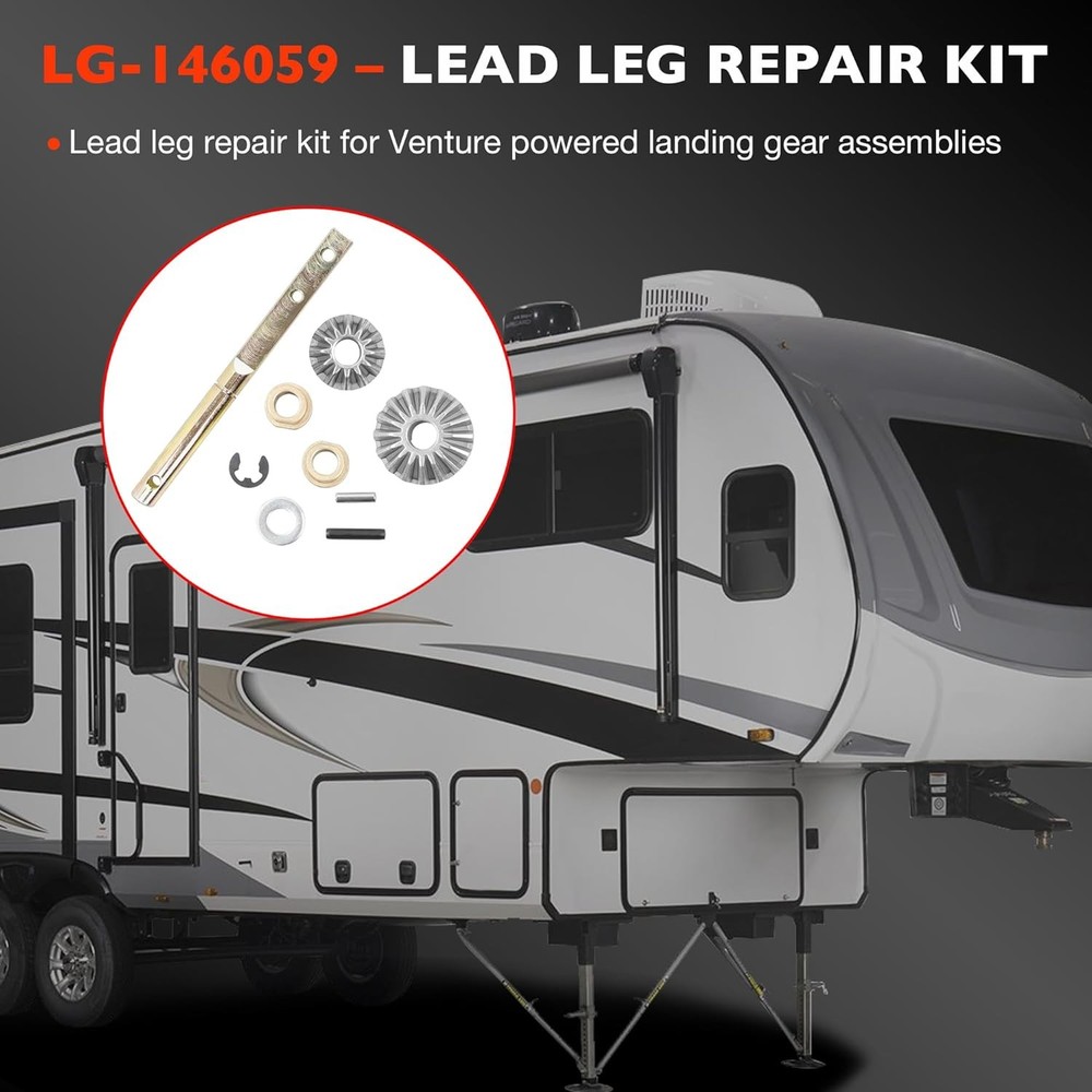 146059 Lead Power Landing Gear Leg Repair Kit For Lippert 5th Wheel RV Lead Leg