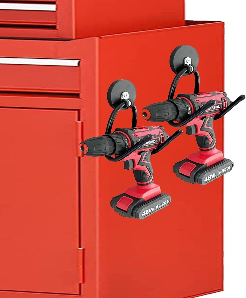 2 Pack Power Drill Tool Organizer Holder,Magnetic Tool Holders,Garage Tool