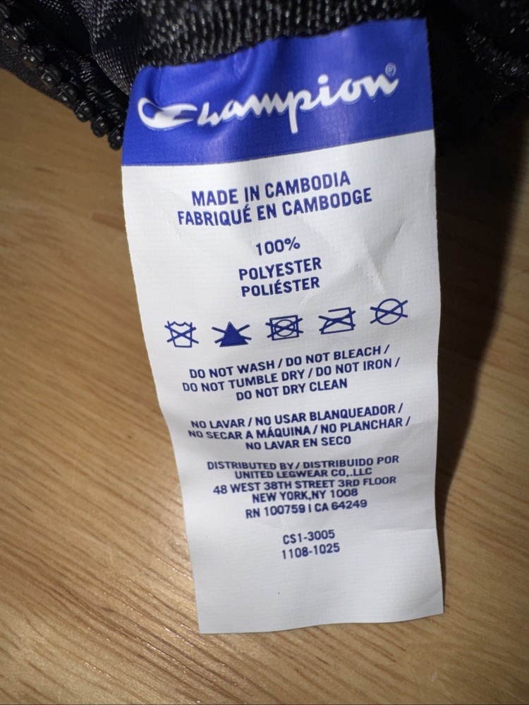 Champion Wristlet Keychain And Pouches Black