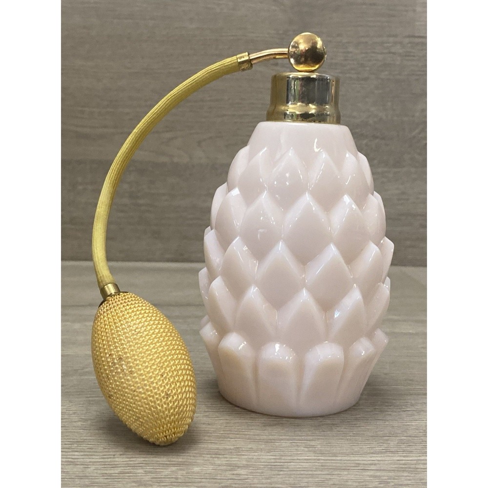 Stunning Pink Perfume W/ Atomizer Vanity Decor