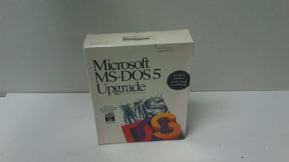 Vintage 90’s Microsoft MS-DOS 5 UPGRADE *SEALED*