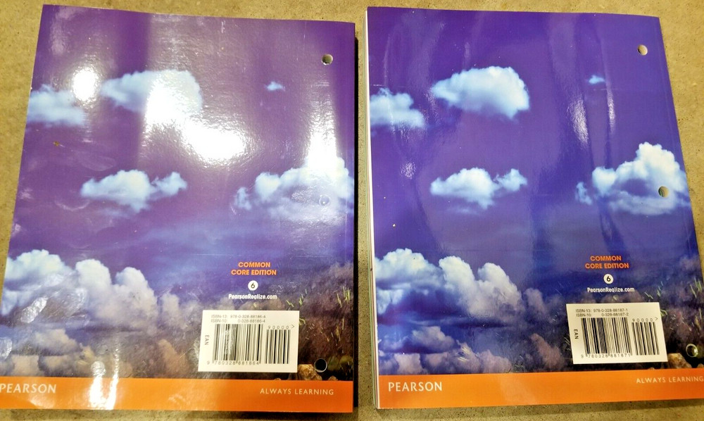 enVision Math Grade 6 Volume 1 & 2 Student Edition Textbook Set 2017 New