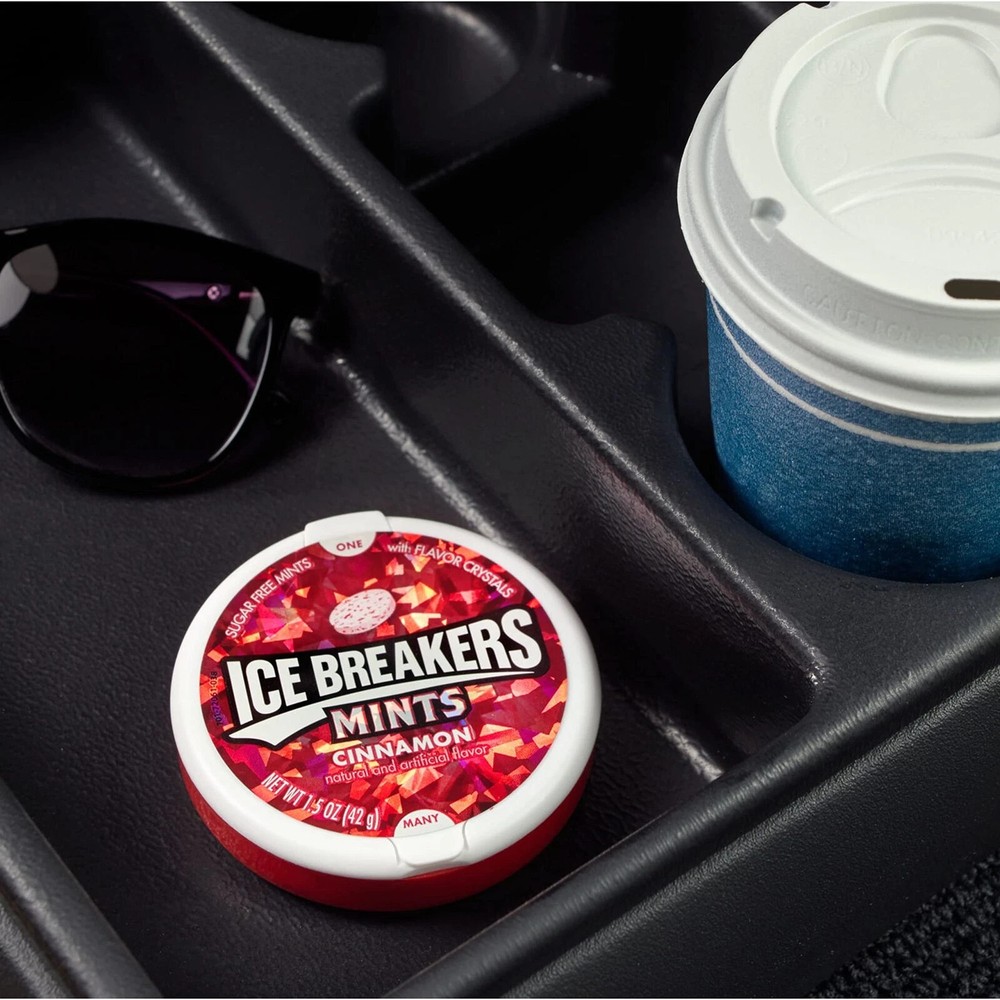 Ice Breakers Sugar Free Mints, Cinnamon (Pack of 8)