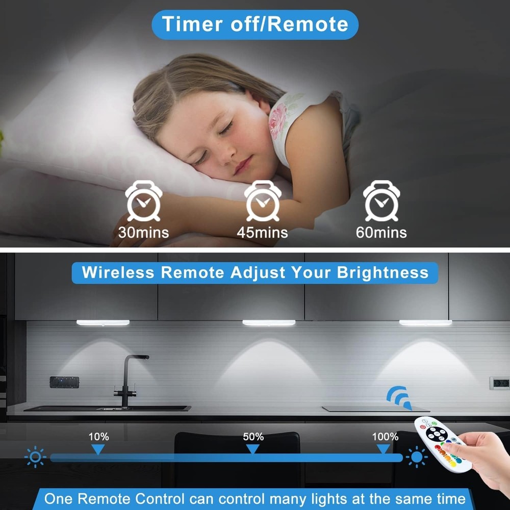 Adjustable Color Temperature Cabinet Lights