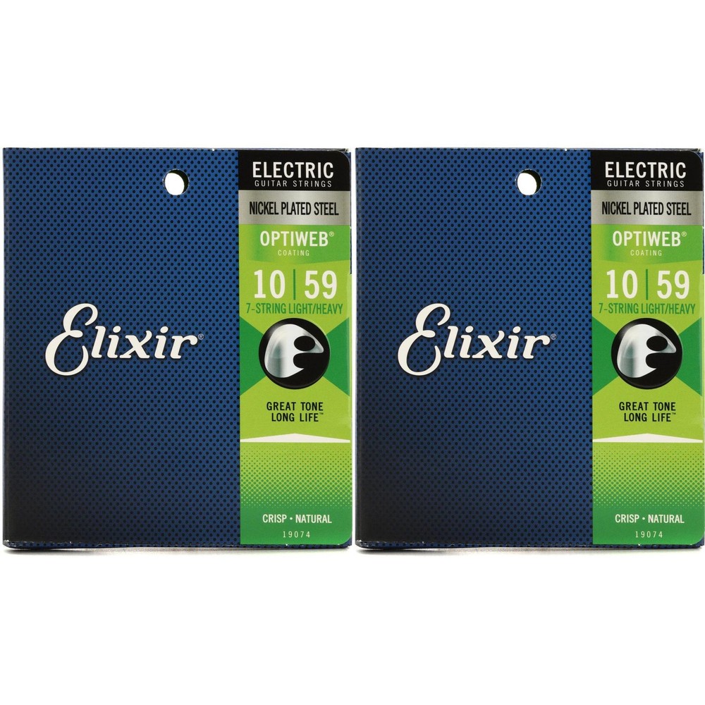 Elixir Strings 19074 Optiweb Electric Guitar Strings - .010-.059 Light/Heavy