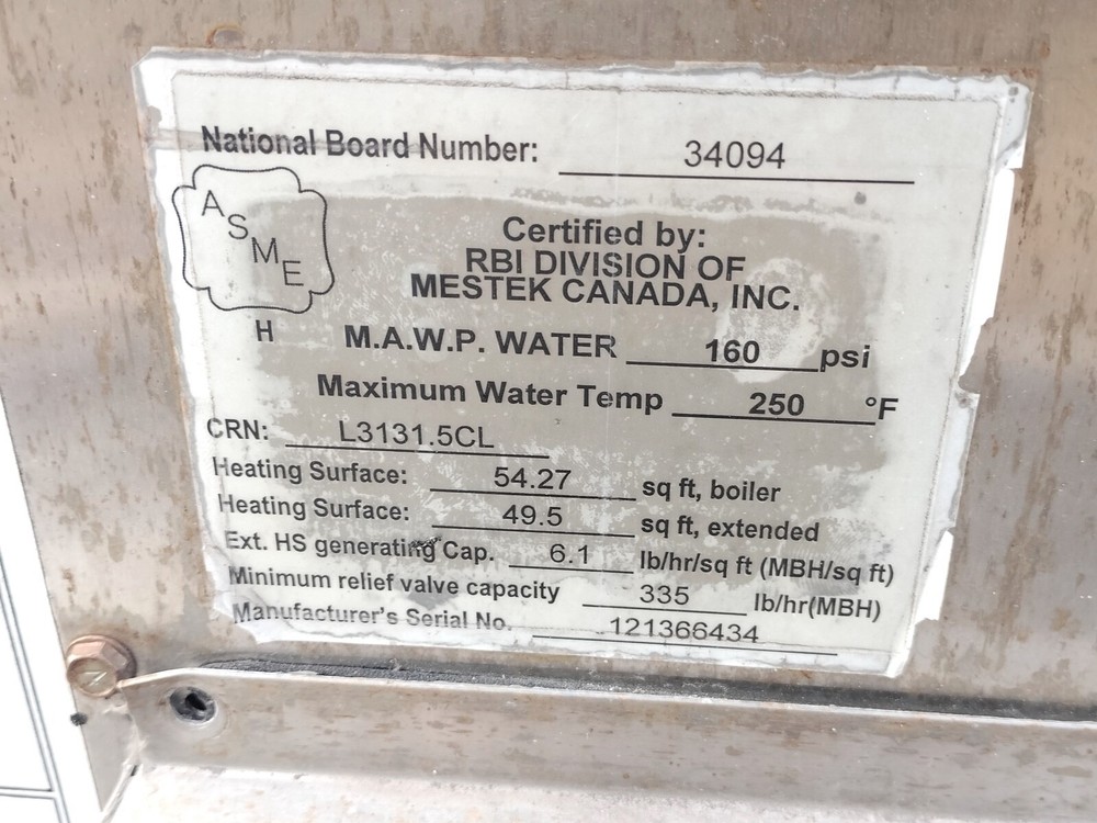 RBI Spectrum Gas Boiler Water Heater